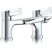 Just Taps Plus - jtp Yatin Pillar Mounted Bath Filler Tap - Chrome