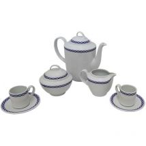 Santa Clara - cafe 27 piezas aloia elegance azul juego , Juego de café de 27 piezas Aloia Elegance Azul. -Marca: . -Cerámica de inmejorable calidad.