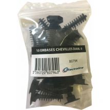 Juego de 10 bases para tacos, L.9 mm Centrale Brico