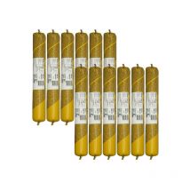 Sika - Juego de 12 selladores elásticos flex Tank n - Recambio de 600ml
