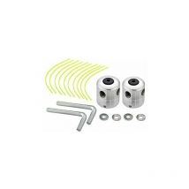 Fuhuida Trading - shining house Paquete de cabezales universales para desbrozadoras de aluminio - Cabezal de doble hilo - Carrete de hilo de nailon