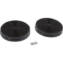 Juego de 2 filtros de carbón MCEF02 (19,4 x 3 cm) para campana aeg - Electrolux - Zanussi