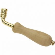 Alpertec - Juego de 2 muletas de madera en bruto, L.11