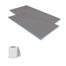 Juego de 2 paneles de construcción Wedi tira de refuerzo Espesor 1cm
