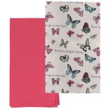 Tognana - Juego de 2 paños de cocina de algodón beige 50x70 cm