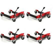 Jomafa - Juego de 2 Pares (4 Piezas) de portacoches hidraulicos para Mover Coches en parado, 2720Kg
