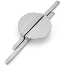 Juego de 2 Tiradores de Muebles Cajones Modernos Manijas para Armarios Cómodas Contiene Tornillos Plata - 191mm