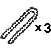 Juego de 3 cadenas de 76 eslabones para motosierra