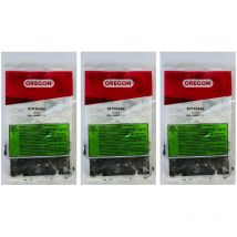 Gt Elec - Juego de 3 cadenas oregon de 45 eslabones - Referencia: 91PX045X