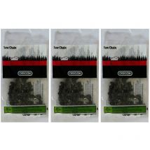 Gt Elec - Juego de 3 cadenas oregon de 52 eslabones - Referencia: 91PX052X