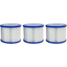Juego de 3 cartuchos de filtración para spa hinchable
