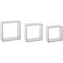 5five Simply Smart - Conjunto 3 estantes de pared flotantes - Blanco