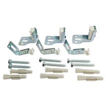 Somatherm For You - Juego de 3 fijaciones de acero regulables para radiador de panel sin soporte