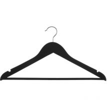 3 perchas de madera negra rubber - 5five