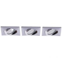 Lampenwelt - Lindby Foco empotrado 'Andrej' en Plateado de Plástico