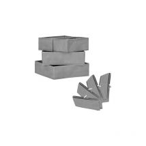 Springos - Juego de 4 Cajas con Compartimentos para guardar Calcetines y Ropa Interior/ Beige