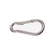 Faithfull - Juego de 4 mosquetones de acero galvanizado ø 4x40mm