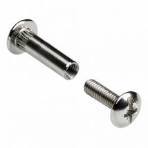 Juego de 4 tornillos de montaje HETTICH de acero niquelado, l.42 mm HETTICH