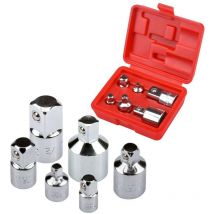 Adaptadores para llaves de vaso 1/4 3/8 1/2 3/4, de acero cromo vanadio. 6 piezas
