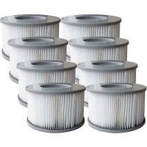 Mspa - Juego de 8 cartuchos filtrantes de repuesto para piscina hinchable, spa
