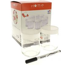 Set di 8 vasetti per yogurt