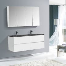 Bernstein - Conjunto de muebles de baño edge 1300 - disponible en diferentes colores - armario con espejo y mueble de almacenamiento opcionales:sin