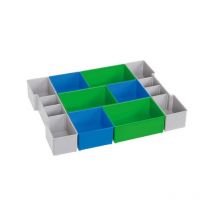 Juego de cajas integradas para maletín de herramientas modelo 102, cantidad : 8 unidades, dimensiones 405 x 315 x 63 mm, Modelo CD3, Peso : 900 g