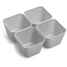 DEM - Juego de cestas multiusos 8,2 x 8,2 x 6 cm (4 unidades)