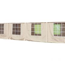 I Giardini Del Re - Juego de cubiertas laterales para Big Royal Gazebo YF5005S Blanco