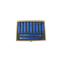 Bricoline - Juego de Cuchillas de Torno Silver 20x20 mm – Set de 11 Piezas en Maletín, Herramientas de Corte para Torno, Alta Precisión y Resistencia