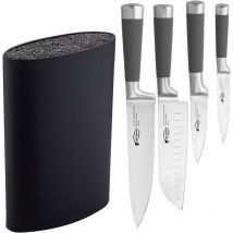 Bergner - Juego de cuchillos profesionales y tacoma - Negro