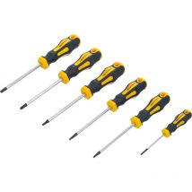 Juego de destornilladores perfil en t (para Torx) T10 - T30 6 piezas