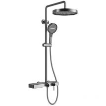 Ineasicer - Juego de ducha de baño de temperatura constante, grifo de ducha de bañera con pantalla digital inteligente