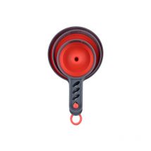 Juego de embudos plegables de silicona de tres piezas, embudo para tarro de albañil, diseño de clip redondo, material de silicona pp, adecuado para