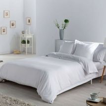 Estelia - Juego de funda nórdica piles de EsTela Blanco - 135 cm