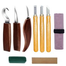 BSR - shining house Herramientas para tallar madera, kit para tallar madera, juego de herramientas para tallar madera con cuchillo para tallar,
