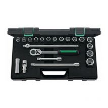 Stahlwille - Juego de llaves de tubo 52/16/5 21 piezas 1/2 ′′ tamaños de llave 10-30 mm Número de dientes 36 hexagonales