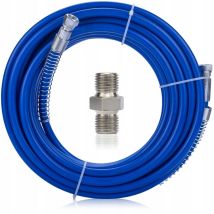 Juego de mangueras para unidad de pintura de fibra de tpu, 15 m, azul + conector de manguera gz 1/4'' a gz 1/4''