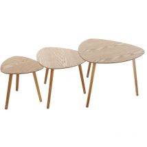 Atmosphera - Juego de mesas de centro de madera modelo mileo