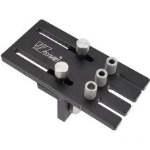 Maerex - Juego de plantilla de perforación, plantilla para orificios de bolsillo de 6/8/10 mm, kit localizador de guía de broca de clavija de madera