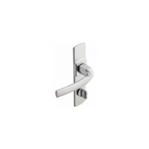 Vachette - Juego de puerta sobre placa Artis bezault 165mm distancia entre ejes - Acero inoxidable cepillado - Caño wc - 865254
