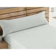 Estelia - Juego de sábanas liso bies 200 de EsTela 180 cm - Hueso