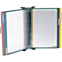 Tarifold - Soporte mural con 10 bolsillos de color A4 (Gris)