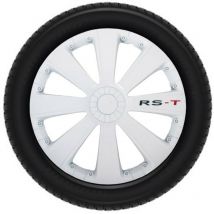 Juego de tapacubos - 13 pulgadas - rs-t blanco