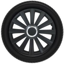 Autostyle - Juego de tapacubos - 17 pulgadas - Spyder Black
