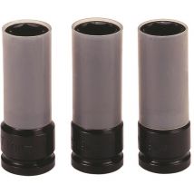 Juego de vasos para tornillos de rueda, vástago cuadrado de 1/2'. Teng Tools 9203N