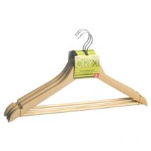 Oryx - juego perchas de madera recta 450 mm. (pack 3 piezas) , Perchas recta - Medida: 450 mm.- Pack 3 piezas. - Realizada en madera.- Ganchos de