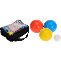 Xqmax - playsports juego petanca madera 6 bolas , Juego petanca madera 8 piezasEl juego contas de 6 bolas de madera, el boliche y la bolsa de