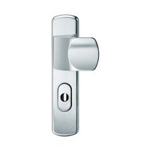 FSB - Juego pomo de puerta-cerradura PZ,92mm,S2, ZA,Nr.7385 Acero inoxidable