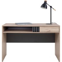 Jugendzimmer-Schreibtisch 120 cm breit in Eiche Nb. mit 1 Schublade ANTIGUA-133